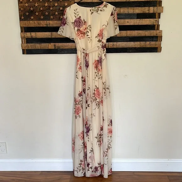 Pinkblush maternity maxi wrap dress size large Ricarica - Picture 4 of 5